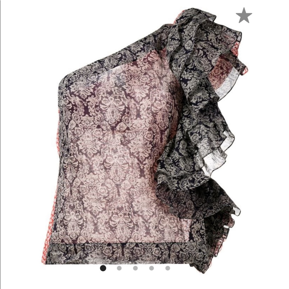 NWT Rosie Assoulin Ruffled One Shoulder Top $1659